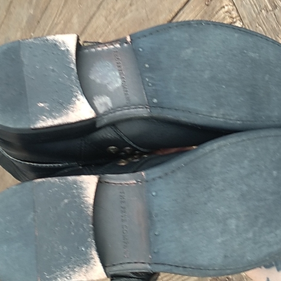 Womens Frye Jenna Studded Tall Distressed Moto Boot Black 6 - Picture 6 of 8